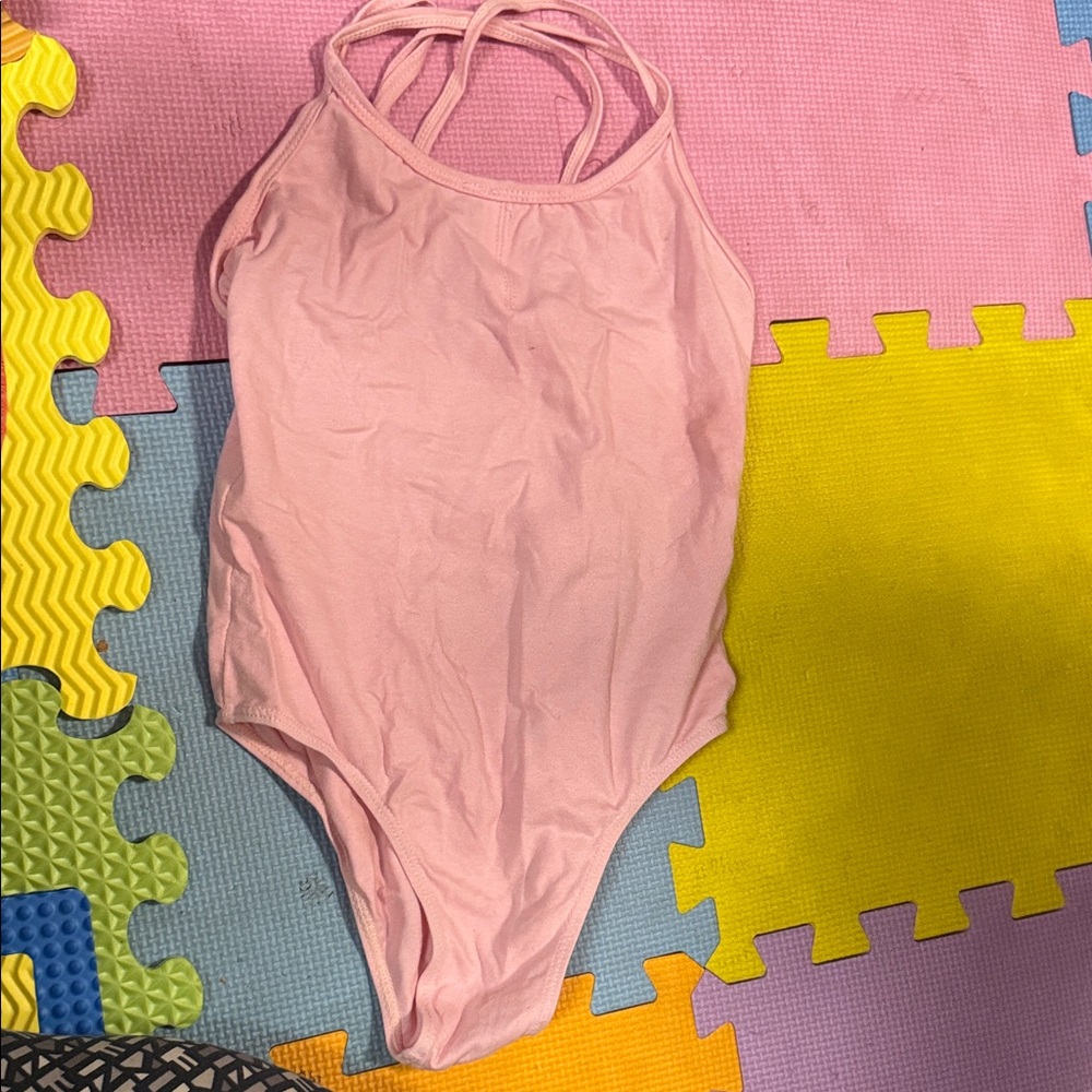 Pink Kids One Piece leotard for ballet